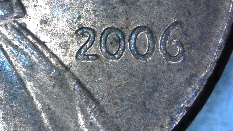 2006-P-Lincoln-Memorial-Cent-With-Nice-Column-Bar-DDR-To-The-Right